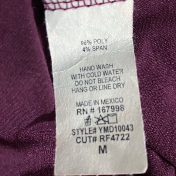 Boutique Ruffle Sleeve/Hem Dress w/Pockets Women’s M (8/10) Mulberry - Picture 13 of 13